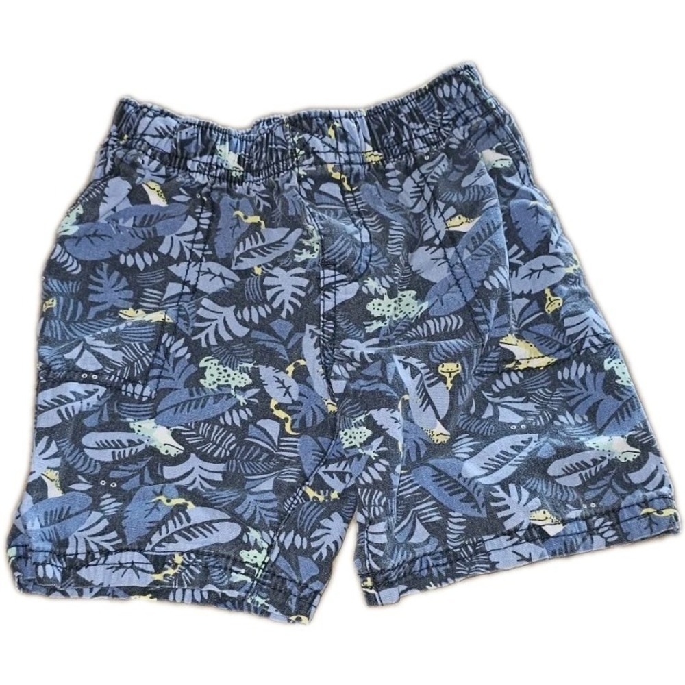 Carter's 4T Boys Shorts Blue Jungle Theme #757